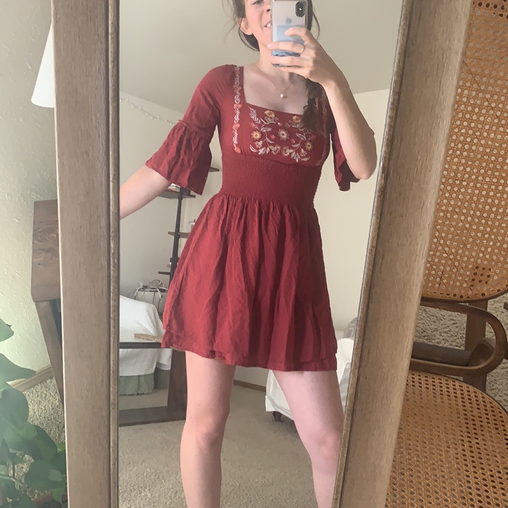 Blue Rain Boho red dress